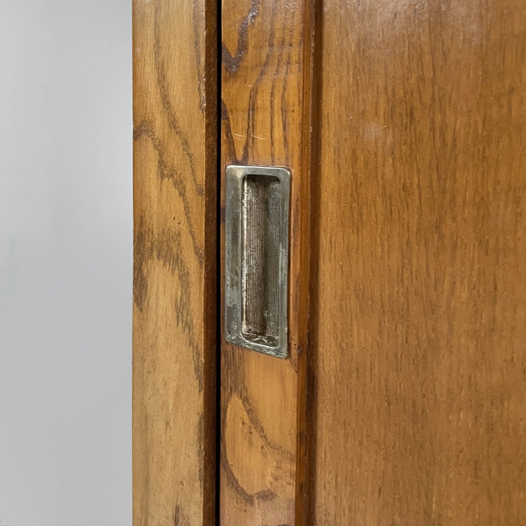 Sideboard con cassetti in legno e vetro, 1940 ca.