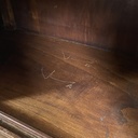 Sideboard con cassetti in legno e vetro, 1940 ca.