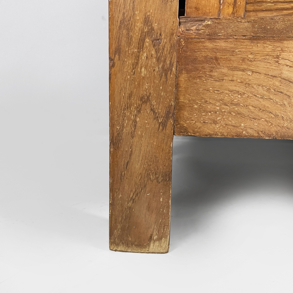 Sideboard con cassetti in legno e vetro, 1940 ca.