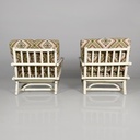 Poltrone di Lyda Levi per McGuire Company,  1970 ca.