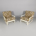 Poltrone di Lyda Levi per McGuire Company,  1970 ca.