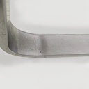 Sedia in pelle nera e acciaio, 1980 ca.