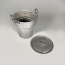 Pentola con coperchio in alluminio, 1930 ca.