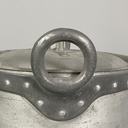 Pentola con coperchio in alluminio, 1930 ca.