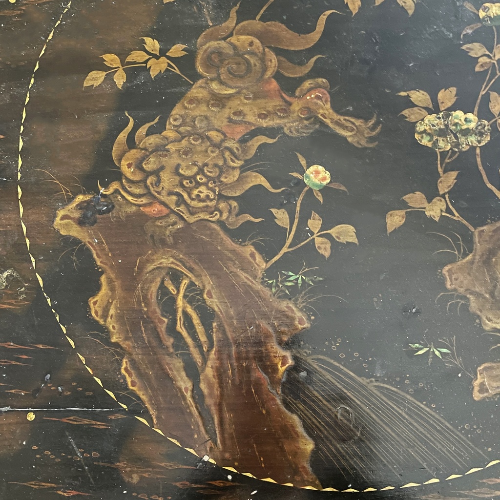 Tavolo da pranzo in legno lavorato, 1930 ca.