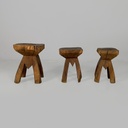 Sgabelli in legno, 1970 ca.