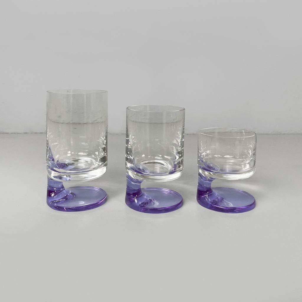 Bicchieri smoke di Joe Colombo per Arnolfo di Cambio, 1960 ca.