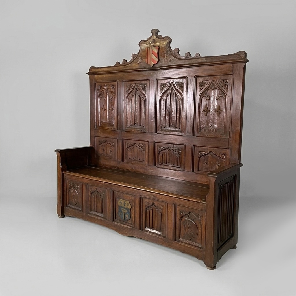 Cassapanca in legno, 1930 ca. 