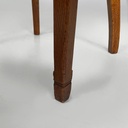 Sedia a pozzetto in legno e tessuto, 1930 ca.