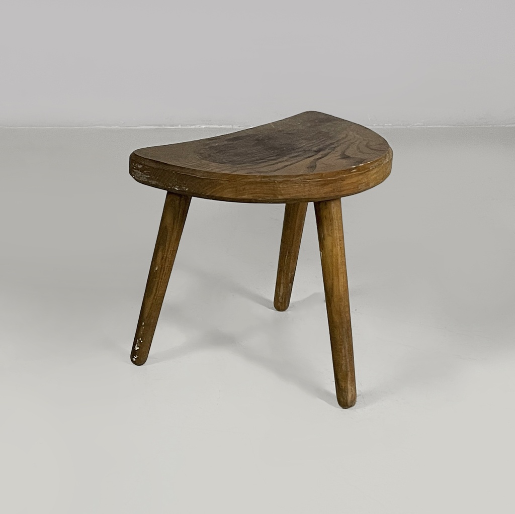 Sgabello da tavolo in legno, 1950 ca.