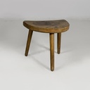 Sgabello da tavolo in legno, 1950 ca.