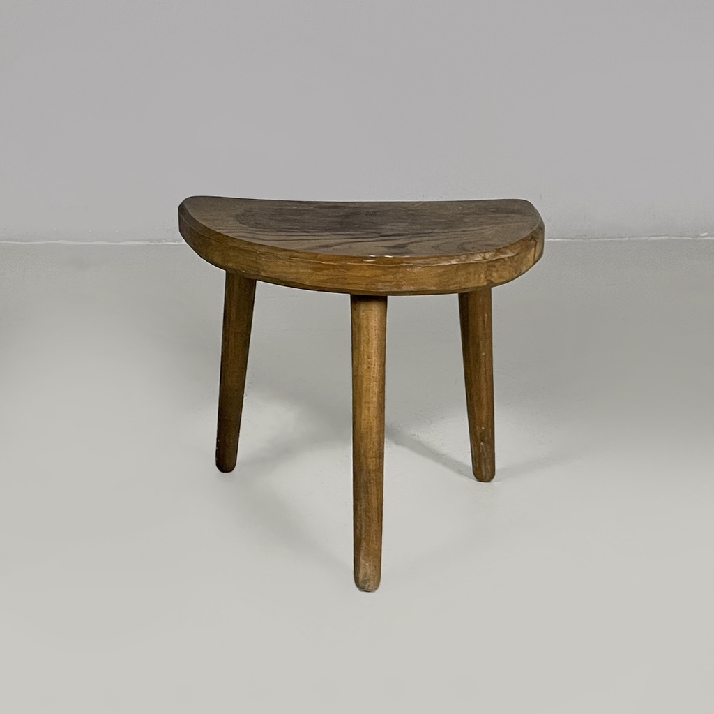 Sgabello da tavolo in legno, 1950 ca.