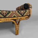 Daybed in rattan, 1960 ca.