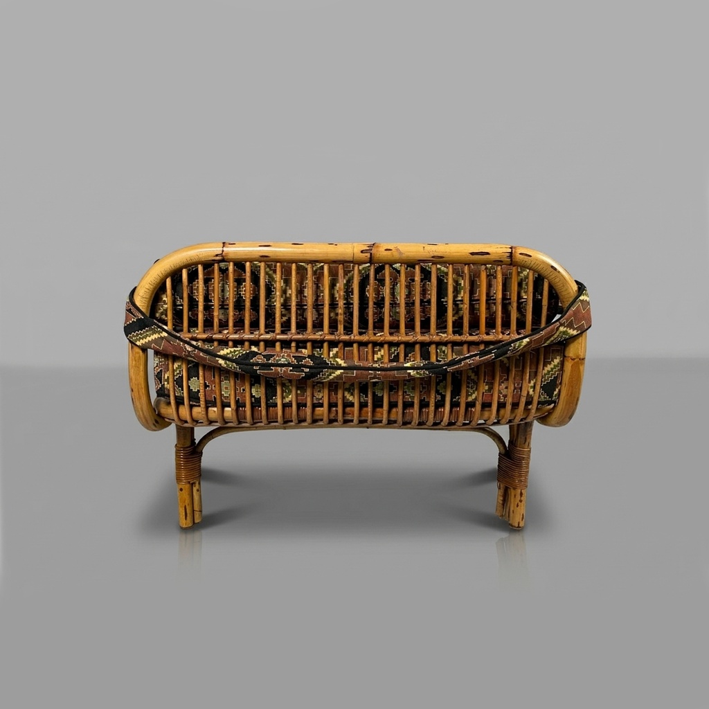 Daybed in rattan, 1960 ca.