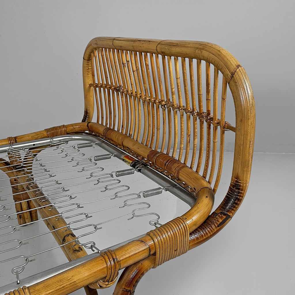 Daybed in rattan, 1960 ca.