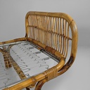Daybed in rattan, 1960 ca.