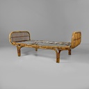 Daybed in rattan, 1960 ca.