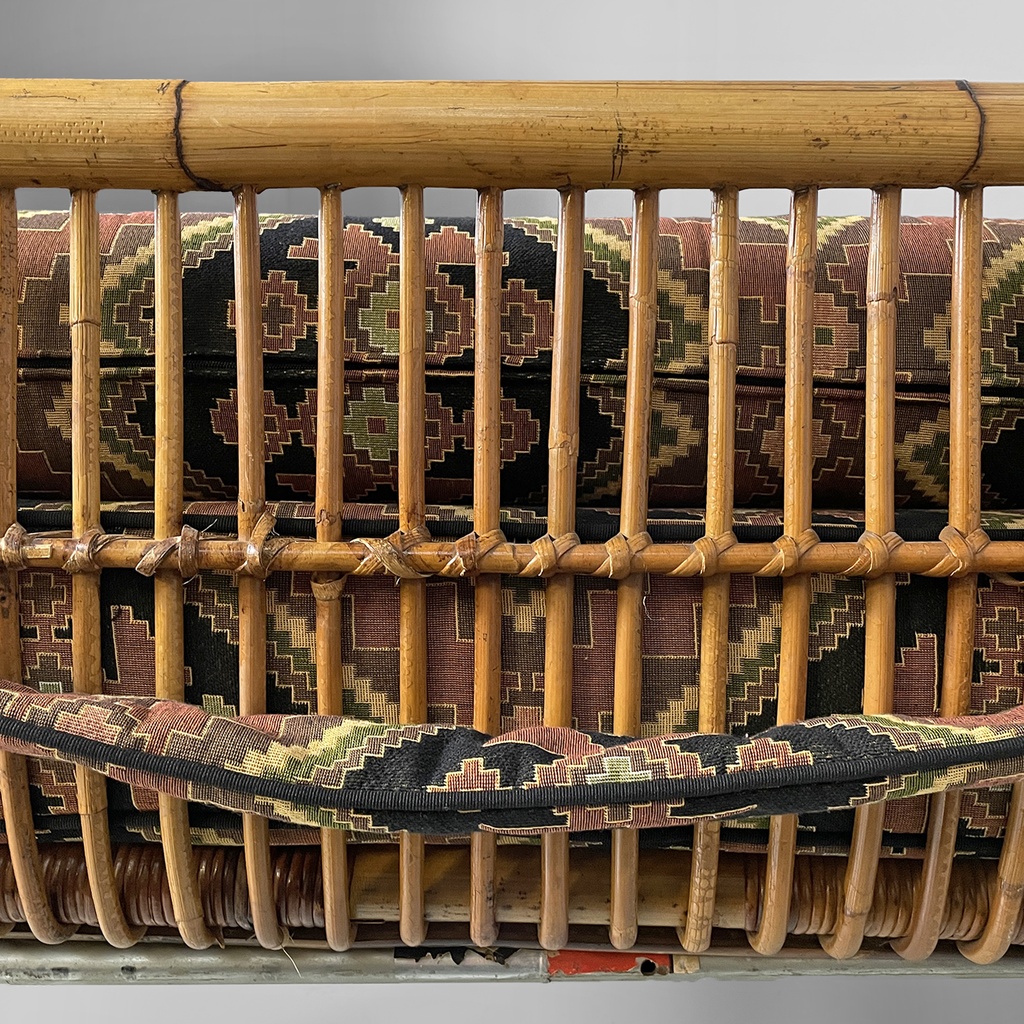 Daybed in rattan, 1960 ca.