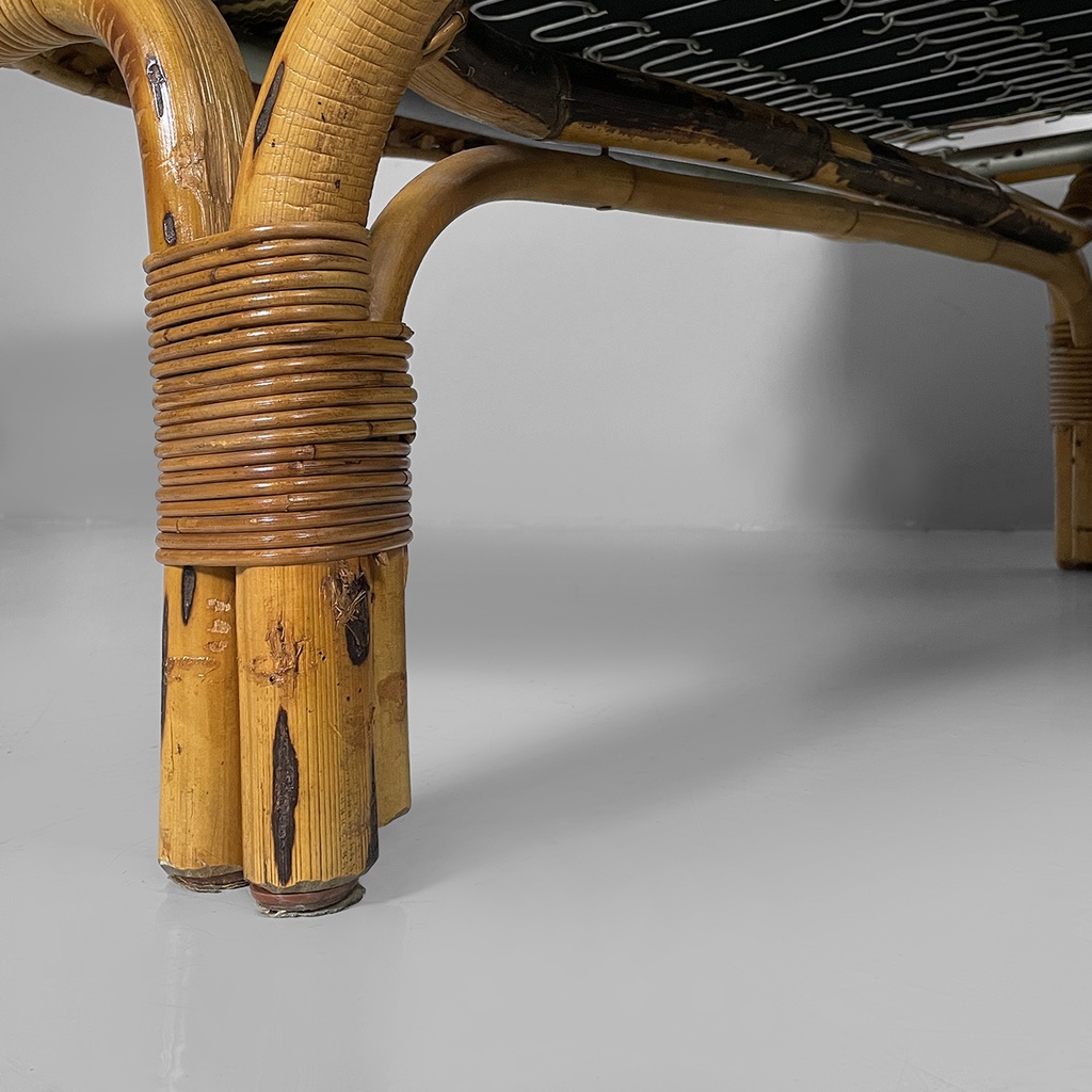 Daybed in rattan, 1960 ca.