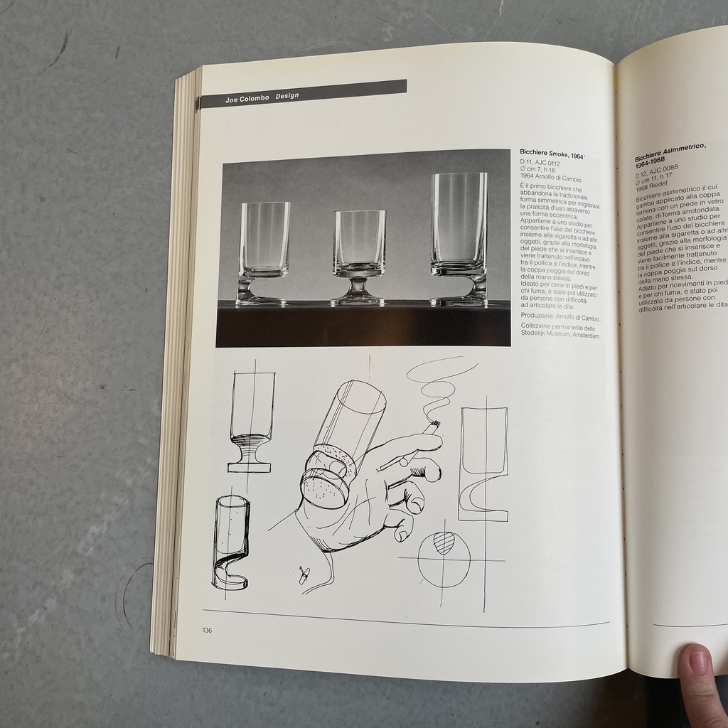 Bicchiere smoke di Joe Colombo per Arnolfo di Cambio, 1960 ca.