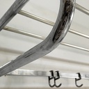 Appendiabiti con cappelliera in metallo, 1940 ca.