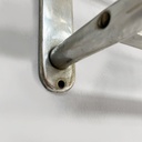 Appendiabiti con cappelliera in metallo, 1940 ca.