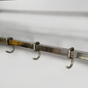 Appendiabiti con cappelliera in metallo, 1940 ca.