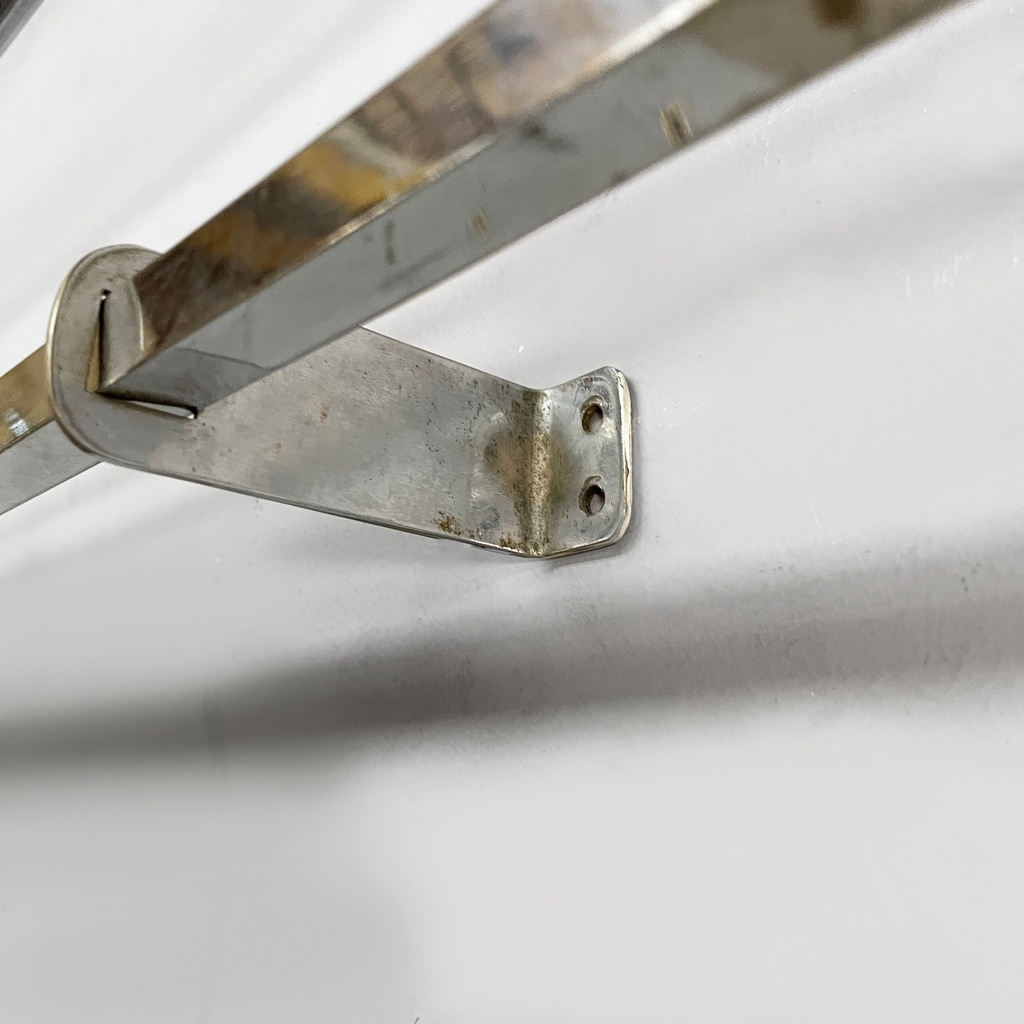 Appendiabiti con cappelliera in metallo, 1940 ca.