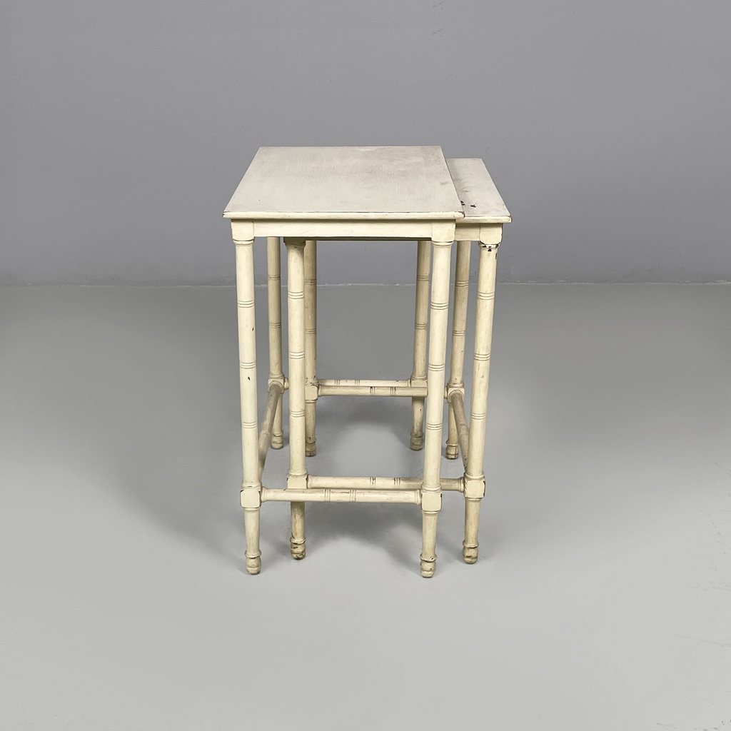 Tavoli da caffè in legno bianco, 1940 ca.