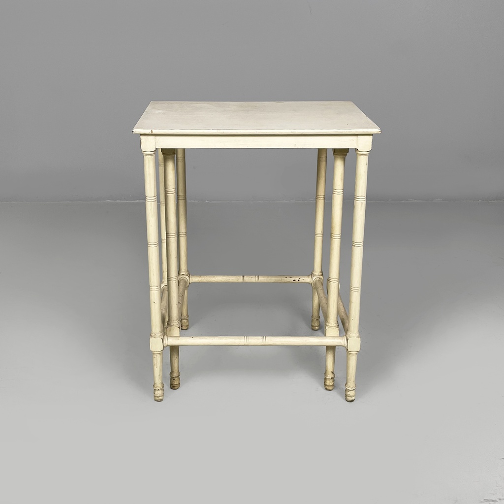 Tavoli da caffè in legno bianco, 1940 ca.