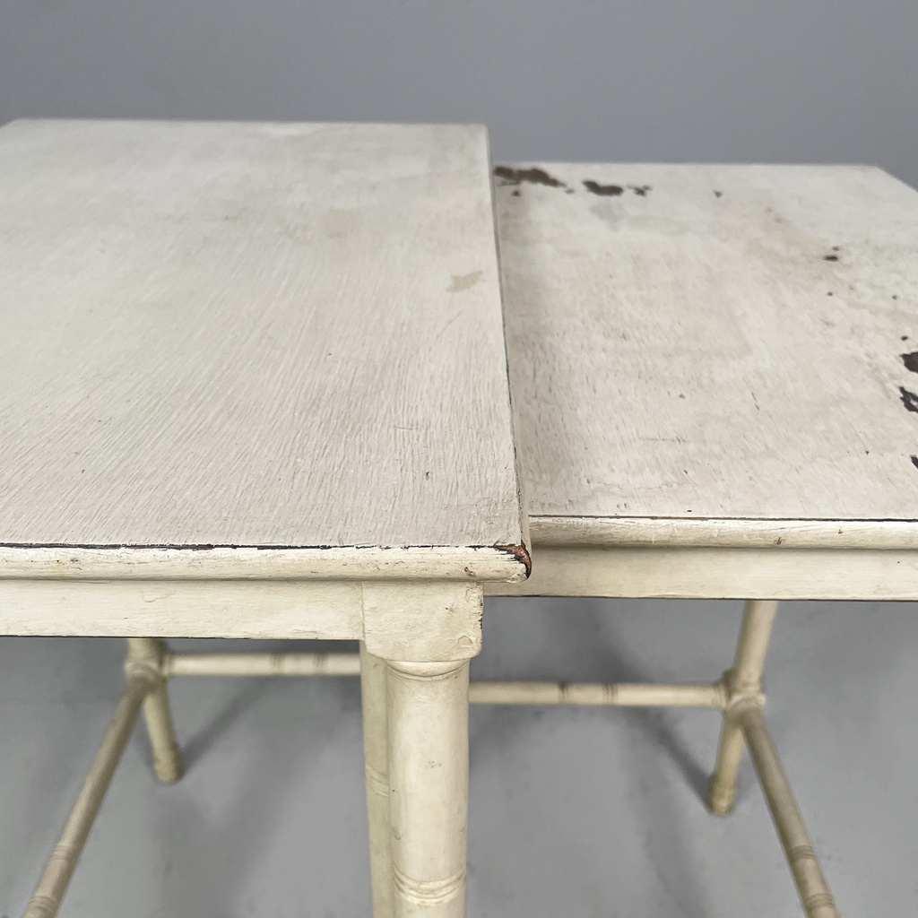 Tavoli da caffè in legno bianco, 1940 ca.