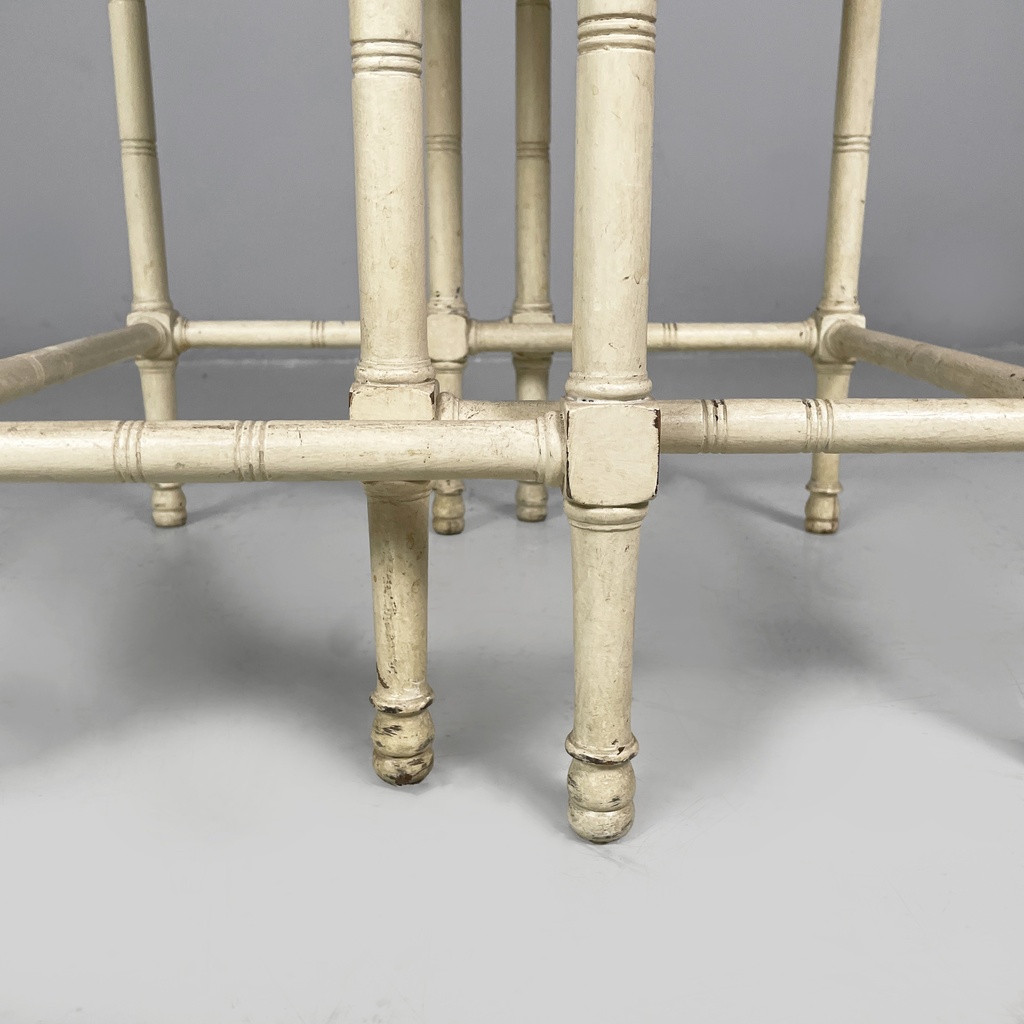 Tavoli da caffè in legno bianco, 1940 ca.