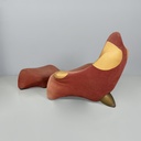 Poltrona con poggiapiedi Hal di Marc Sadler per Cassina, 1990 ca. 