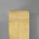 Specchio da terra in legno chiaro e nero, 1930 ca.