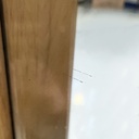 Specchio da terra in legno chiaro e nero, 1930 ca.