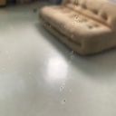 Specchio da terra in legno chiaro e nero, 1930 ca.