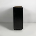 Cassettiera in legno chiaro e nero, 1930 ca.