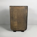 Cassettiera in legno chiaro e nero, 1930 ca.