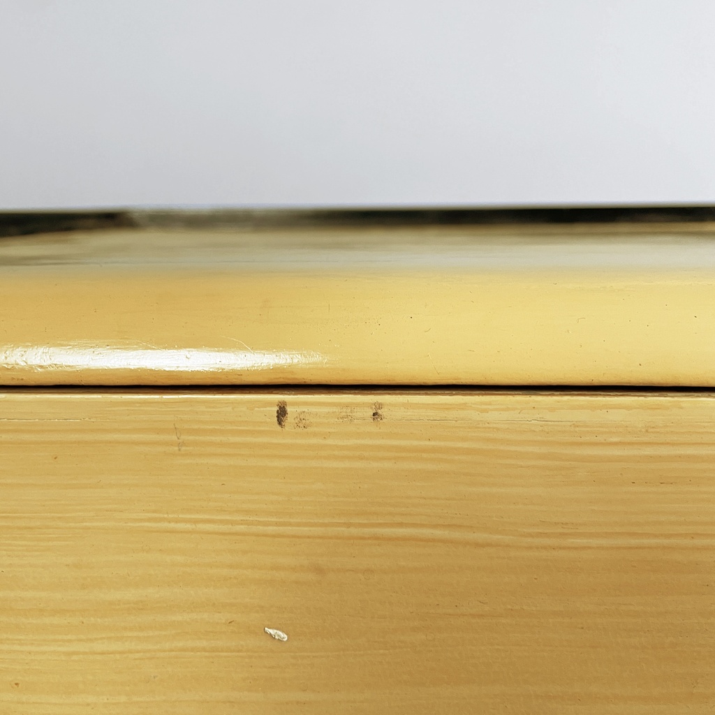 Cassettiera in legno chiaro e nero, 1930 ca.