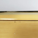 Cassettiera in legno chiaro e nero, 1930 ca.