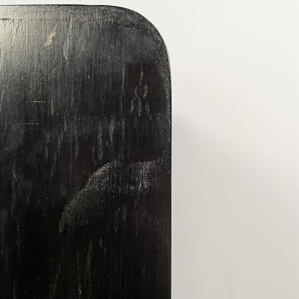 Cassettiera in legno chiaro e nero, 1930 ca.