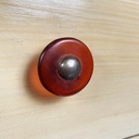 Cassettiera in legno chiaro e nero, 1930 ca.