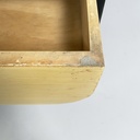 Cassettiera in legno chiaro e nero, 1930 ca.