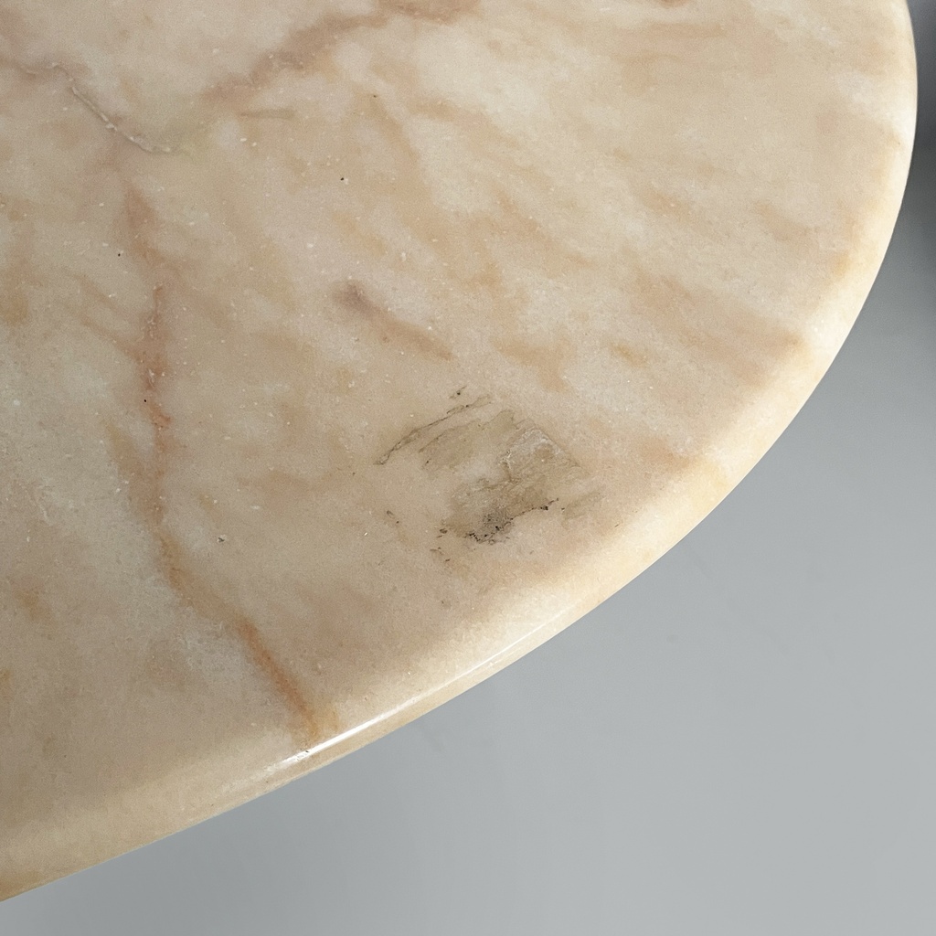 Consolle da parete in marmo rosa e nero, 1980 ca.