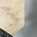 Consolle da parete in marmo rosa e nero, 1980 ca.