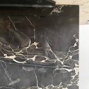 Consolle da parete in marmo rosa e nero, 1980 ca.