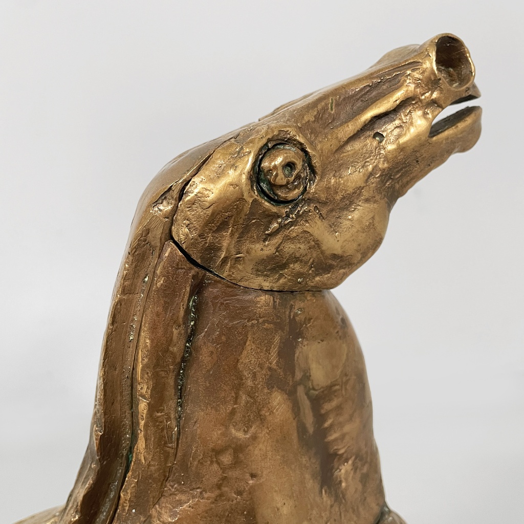 Scultura Il Cavallo di Bruno Cassinari e Miguel Berrocal, 1973