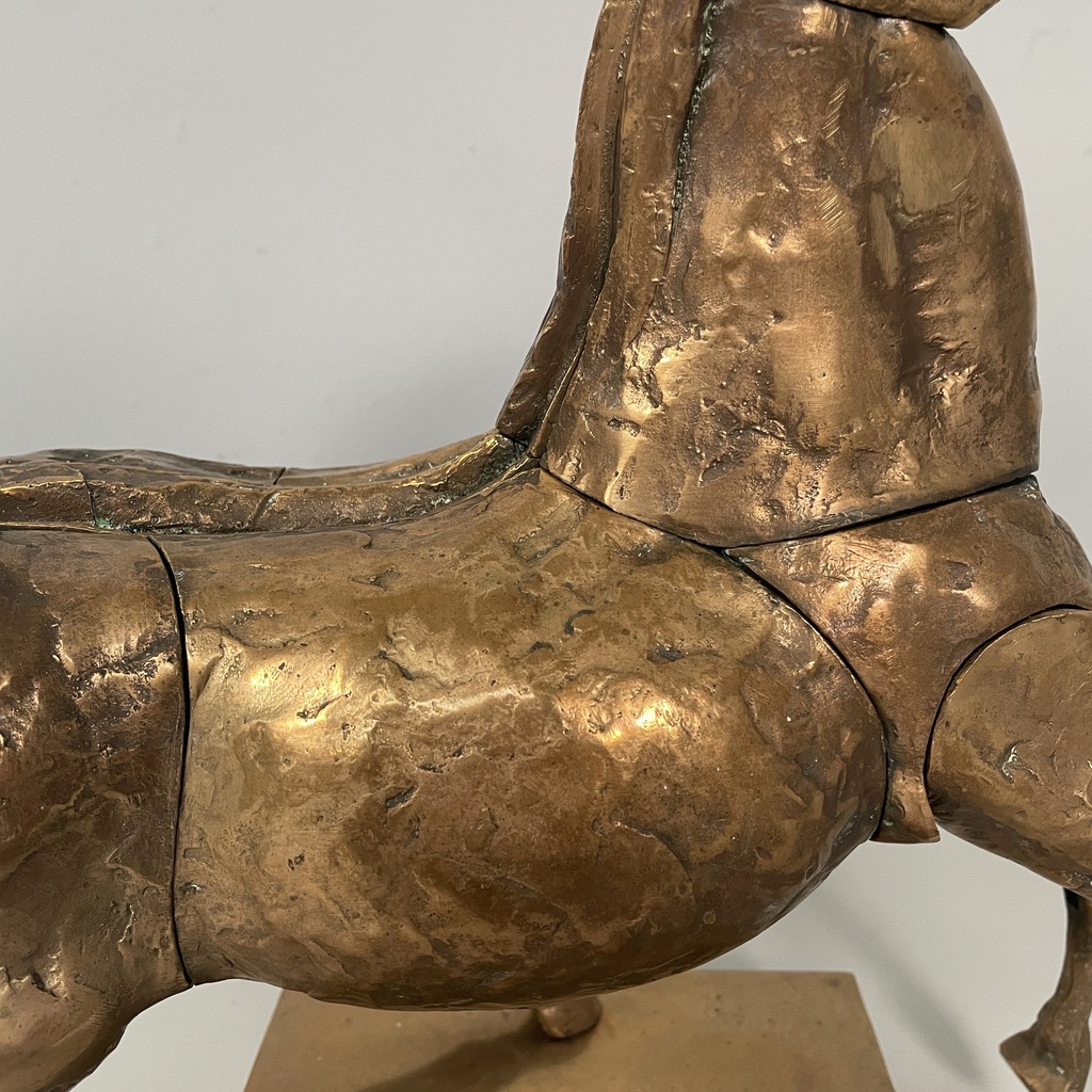 Scultura Il Cavallo di Bruno Cassinari e Miguel Berrocal, 1973