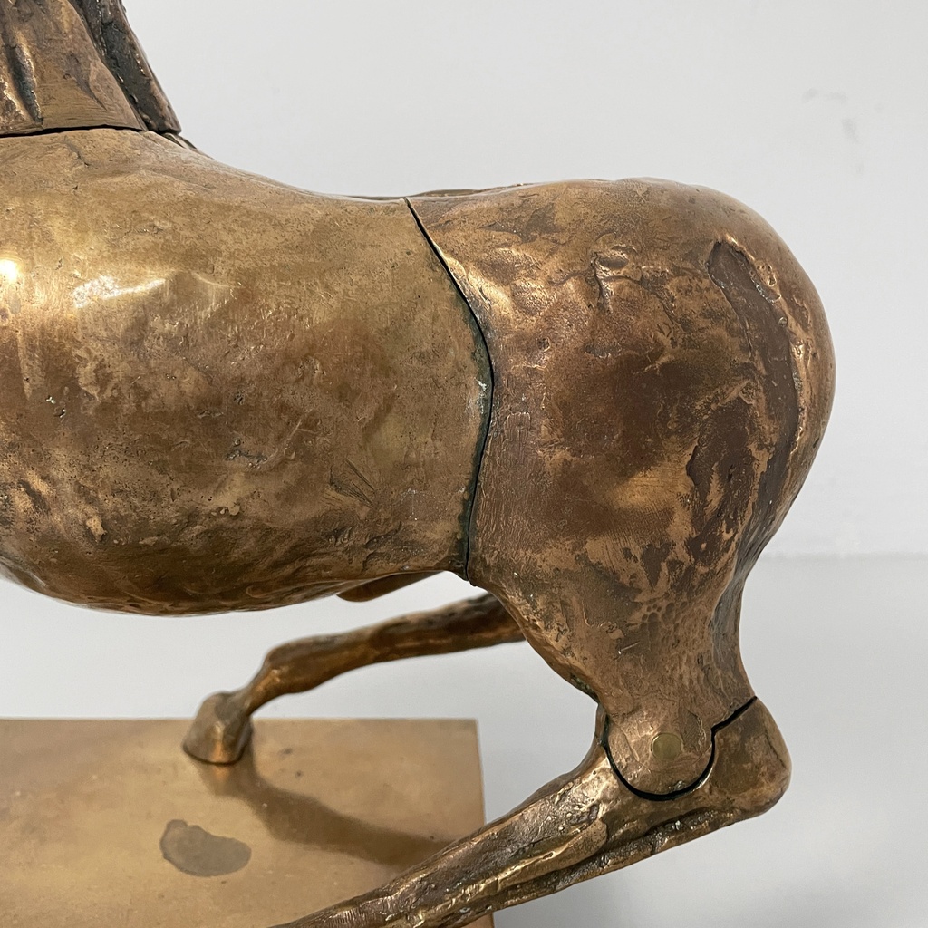 Scultura Il Cavallo di Bruno Cassinari e Miguel Berrocal, 1973