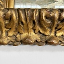 Quadro ad olio con cornice in pastiglia dorata, 1950 ca.